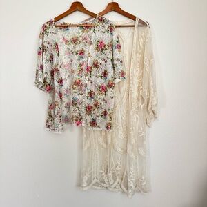 Women’s Floral lace Cardigan Bundle